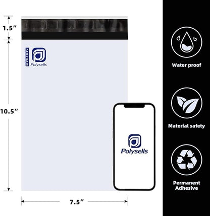 POLYSELLS Poly Mailers Shipping Envelopes, Strong Adhesive Sealing, Waterproof - Image 2