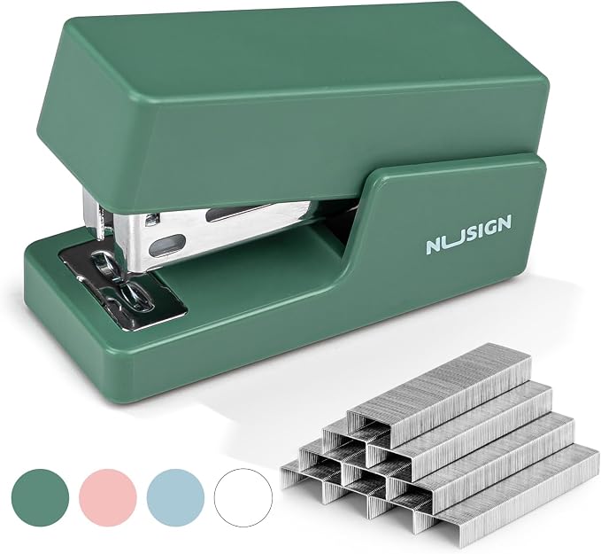 NUSIGN Mini Stapler with 830 Staples, Small Cute Desk Staplers, 25 Sheet by NUSIGN