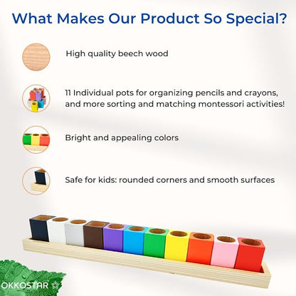 Montessori Crayon Holder for Kids - Image 3