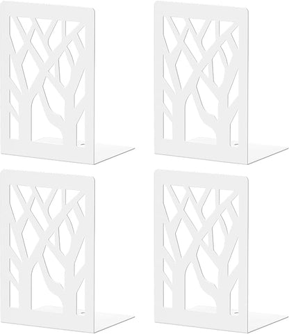 VFINE Withe Bookend 4-Piece, Tree Design Bookends by VFINE