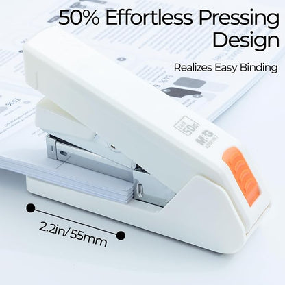 M&G Effortless Stapler 50 Sheet Capacity One-Touch Stapling, Heavy Duty Desktop - Image 2