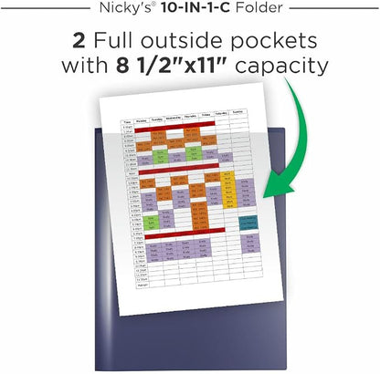 Nicky's® Multi Pocket Organizer, 10 or 14 Page Folder, Waterproof, Patented - Image 3