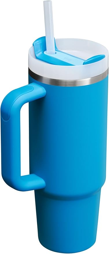 STANLEY Quencher H2.0 Flow State Tumbler, 30 oz, Azure | Handle and Straw | 3-Position Lid | Cup Holder Compatible for Travel | Insulated Stainless Steel Cup | BPA-Free - Image 3