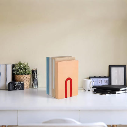 Chunful 12 Pcs Modern Metal Book Ends - Image 7