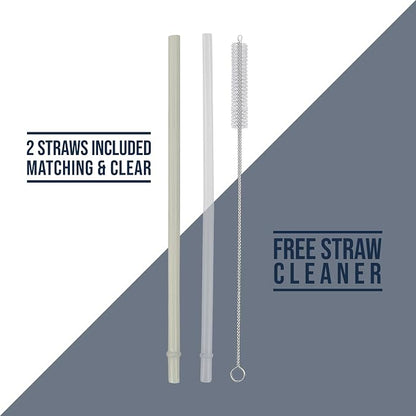 Hogg Big Swig 40 oz Tumbler with Handle and Straw - Beige, 40oz Insulated Stainless Steel, Water Tumbler with Straw, Water Cup with Handle, Versatile Leak Proof Lid - Image 9