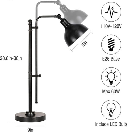 PARTPHONER Industrial Adjustable Desk Lamp - Image 2