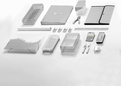 Square Flap Document Holder Grey, Expanding File Folder, A4 Letter Size - Image 7