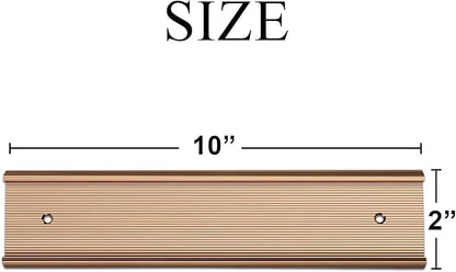 10 Pack 2” x 10” Aluminum Name Plate Holders - Image 3