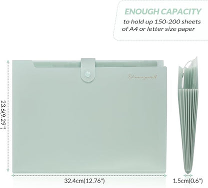 SKYDUE Expanding File Folder, Accordion File Organizer - Image 4