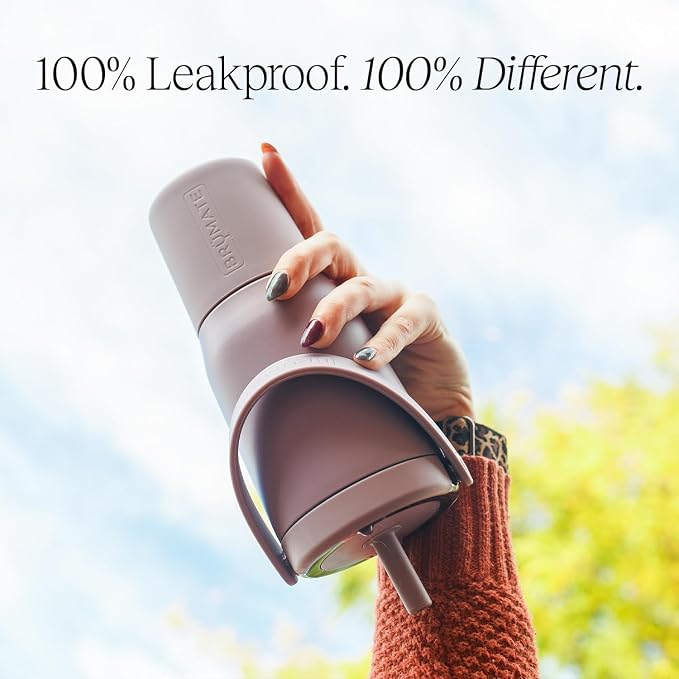 BrüMate Resa 25oz 100% Leakproof Travel Tumbler with Handle & Straw | Flexible SoftSip Straw | Silicone Sleeve for Durability | Stainless Steel | Cup Holder & Travel Friendly Water Bottle | (Lavender) - Image 3