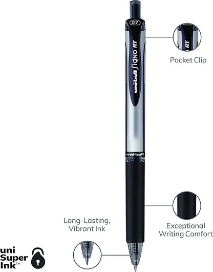 uniball Signo RT Gel Pens, Medium Point, 12 Pack - Image 9