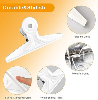 Extra Large Bulldog Clips White - Image 7
