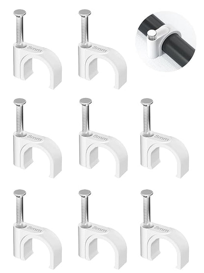 Jadaol Cable Clips 100Pcs 8mm Nail in Clips by Jadaol
