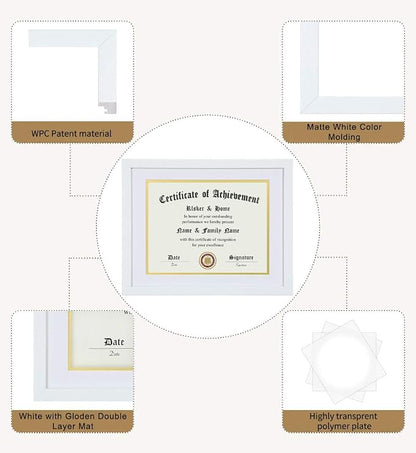 ELSKER&HOME 8.5x11 Diploma Frame White - Image 5
