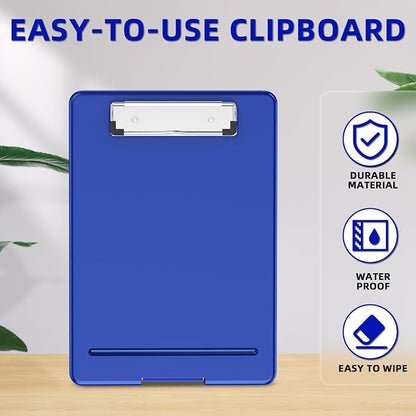 Clipboard with Storage, Plastic Storage Nursing Slim Clipboard with Low Profile - Image 7