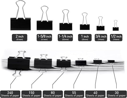 Large Binder Clips, 48 Pack, 1.6 Inch, Standard 41mm, Capacity 0.66 Inch - Image 3