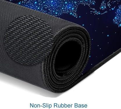 Large Gaming Mouse Pad with Stitched Edges, Desk Pad Extended Keyboard Mat - Image 4