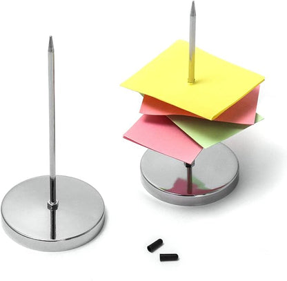 QWORK 4 Pcs Desk Receipt Holder, Spike Stick Receipts Check Bill Fork - Image 3