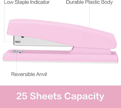 Deli Stapler, Desktop Stapler, 2 Pack, Office Staplers, 25 Sheet Capacity - Image 2