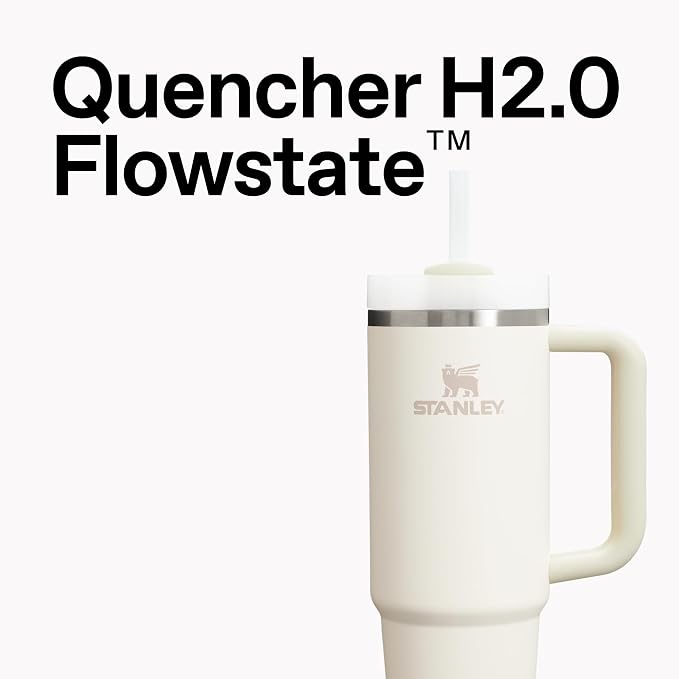 STANLEY Quencher H2.0 Flow State Tumbler, 14 oz, Blue Sky | Handle and Straw | 3-Position Lid | Cup Holder Compatible for Travel | Insulated Stainless Steel Cup | BPA-Free - Image 4