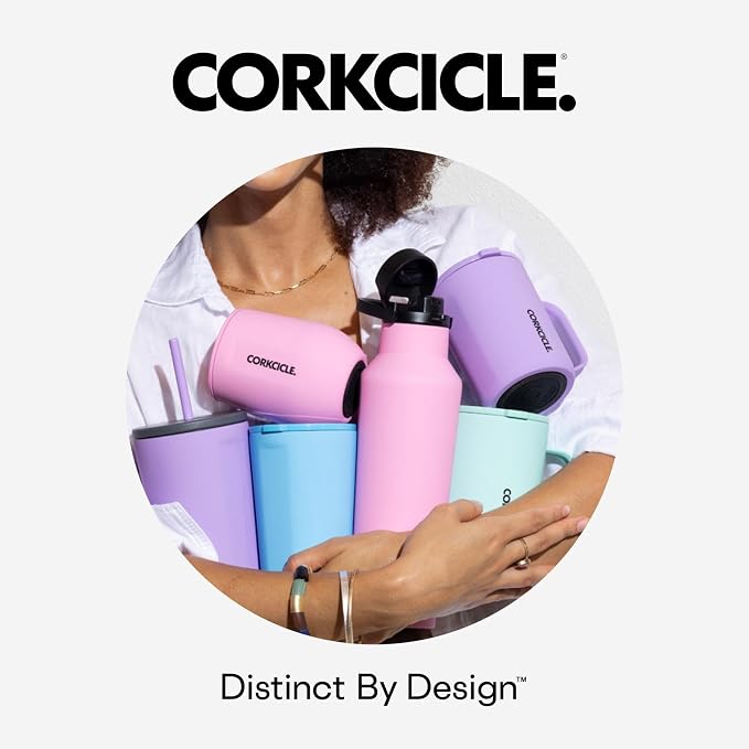 Corkcicle Cold Cup Insulated Tumbler with Straw - Keeps Drinks Cold for 12 Hours - Triple-Insulated Stainless Steel - Leak-Resistant Lid - Summer Drinkware Gift - 24 oz - Gloss White - Image 8