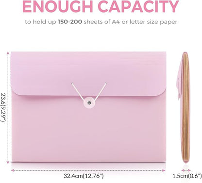 SKYDUE Accordion File Organizer, Expanding File Folder - Image 2
