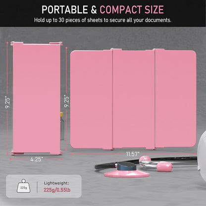 Nursing Clipboard Foldable Without Edition Cheat Charts, 3 Layers Aluminum - Image 5