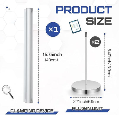 Henoyso 16 Inch Aluminum Slide Check Rack - Image 2