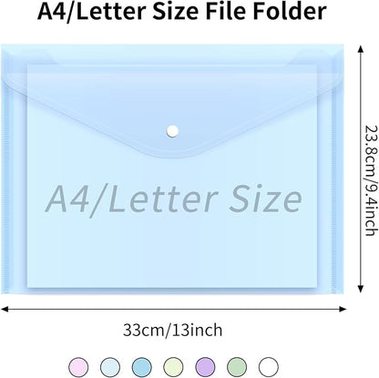 EOOUT 28pcs Plastic Envelopes, Plastic Folders - Image 2