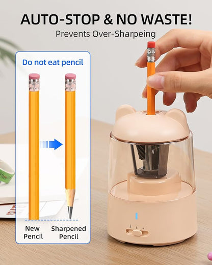 ZMOL Colored Pencil Sharpener, Rechargeable Electric Pencil Sharpener, Auto Stop - Image 5