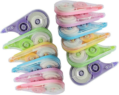 12PCS White Correction Tape, 39.4ft Each, Tear-Resistant Correction Tape by HeGangLy