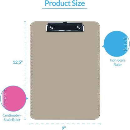 Pack of 6 Plastic Clipboards - Image 4