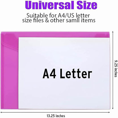 Sooez 32 Pack Plastic Envelopes File Folders, Plastic Folders - Image 5