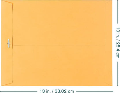 EnDoc 10 x 13 Clasp Envelopes – 10 Pack Brown Kraft Catalog Envelopes - Image 3