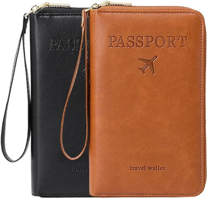 Multi-Functional RFID Passport Wallet, RFID Passport Holder by LECDOA