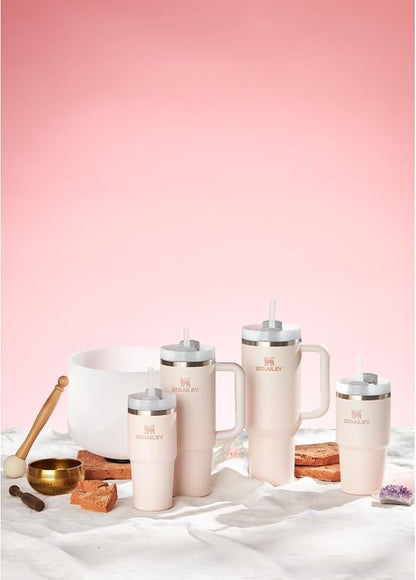 STANLEY Quencher H2.0 Flow State Tumbler, 40 oz, Rose Quartz 2.0 | Handle and Straw | 3-Position Lid | Cup Holder Compatible for Travel | Insulated Stainless Steel Cup | BPA-Free - Image 6