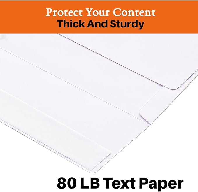 A7 Printable White Envelopes 5x7 100 Pack Quick Self Seal, - Image 3