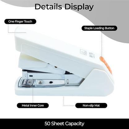 M&G Effortless Stapler 50 Sheet Capacity One-Touch Stapling, Heavy Duty Desktop - Image 5