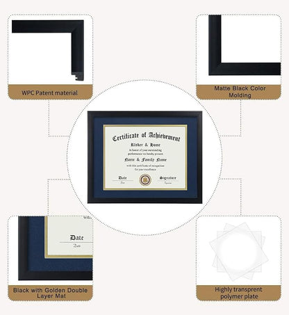 ELSKER&HOME 8.5x11 Certificate Frame Black - Image 5