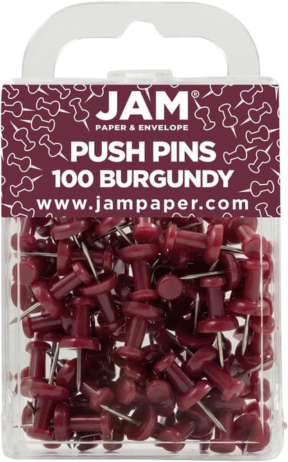 JAM PAPER Colorful Push Pins by JAMPaper