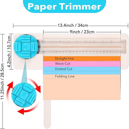 4-in-1 Paper Trimmer, 4 Style Multi-Function Scrapbooking Tool - Image 2