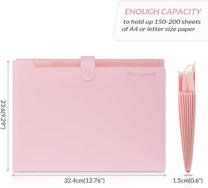 SKYDUE Expanding File Folder, Accordion File Organizer - Image 5