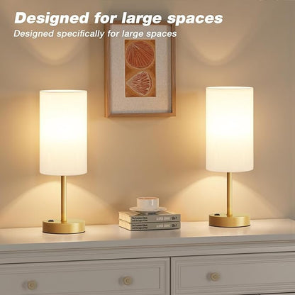 Fenmzee Gold Nightstand Bedroom Lamp - Image 5