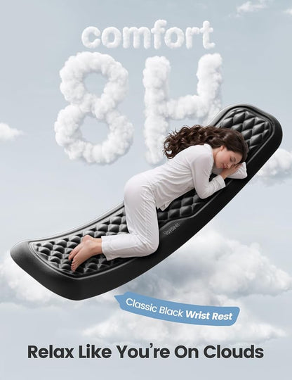 Vaydeer Keyboard Wrist Rest, Large Wrist Support Pad, Memory Foam Hand Rest - Image 2