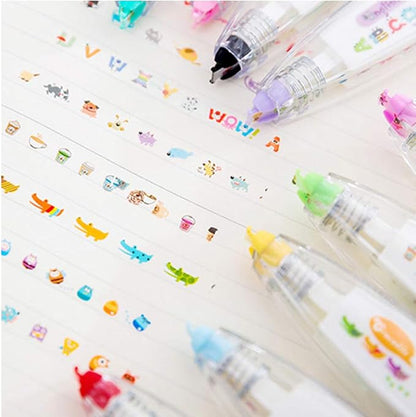 Geluode 6Pcs Decorative Correction Tape, Creative Cartoon Pattern Decorative - Image 6