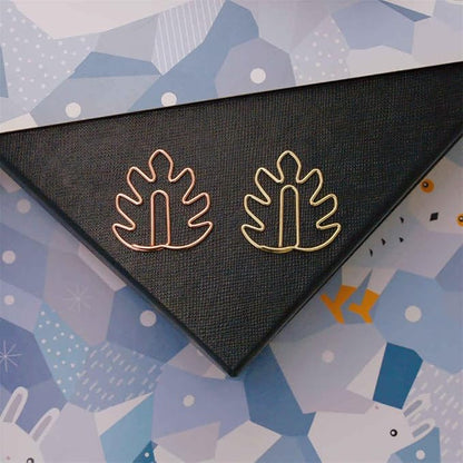 OWLFAVO 36pcs Monstera Shape Paper Clips - Image 3