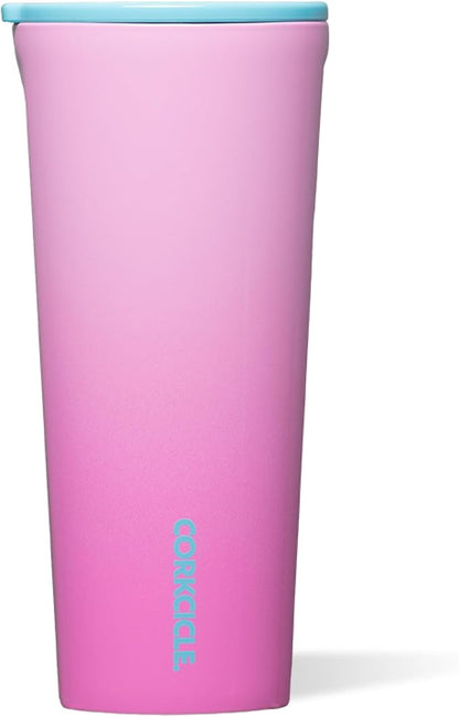 Corkcicle Classic Tumbler - Keeps Drinks Cold 9 Plus Hours - Triple Insulated Stainless Steel Drink Tumbler - Sliding Lid - Summer Drinkware Gift - Keeps Drinks Ice Cold - 24 oz - Pink Pop by Corkcicle