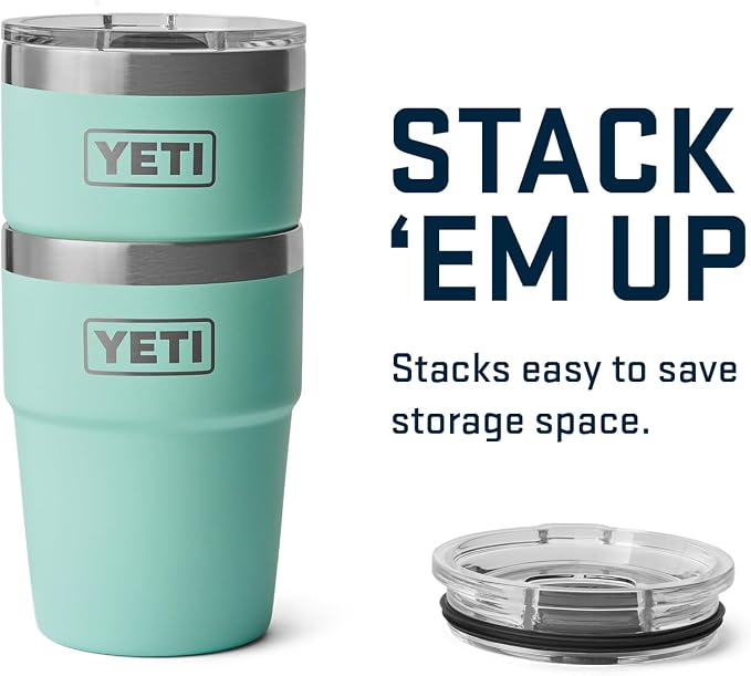 YETI Rambler 16 oz Stackable Tumbler, Vacuum Insulated, Stainless Steel with MagSlider Lid | Stackable, Vacuum Insulated, MagSlider Lid, Stackable, Vacuum Insulated, MagSlider Lid - Image 6