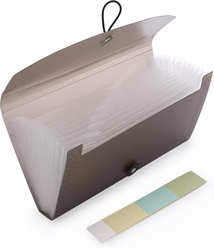 BTSKY Expanding Accordion File 13 Pockets Small Card Ticket Holder Storage - Image 3
