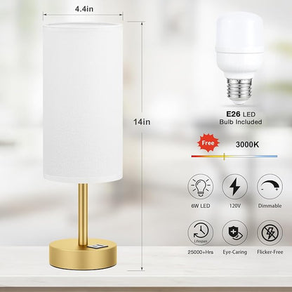 Dicoool Small Touch Bedside Lamp - Image 5